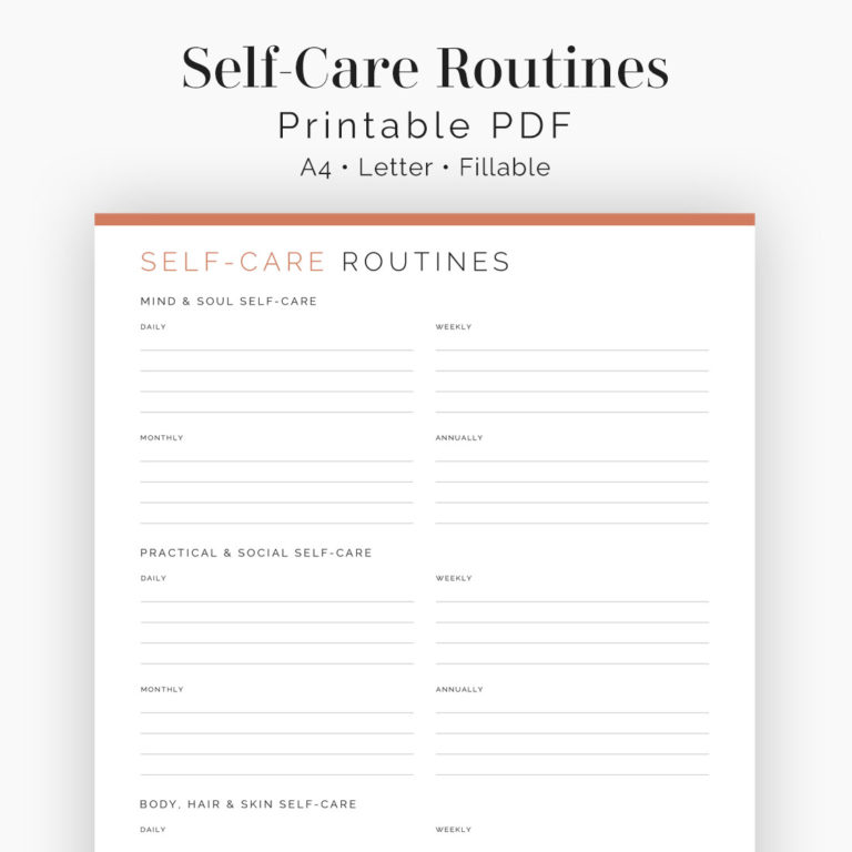 Self-Care Routines - Neat and Tidy Design