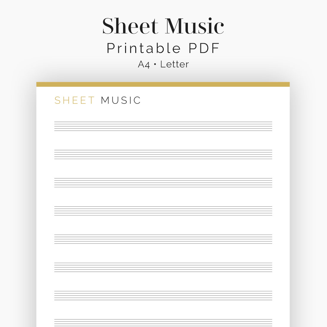 Sheet Music - Neat and Tidy Design