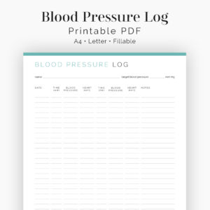 Blood Pressure Tracker - Neat and Tidy Design