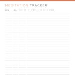 Printable meditation tracker pdf