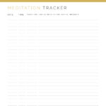 Printable meditation tracker pdf