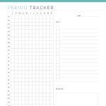 printable period tracker - keep track of your period and pms symptoms