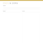 Pros and cons list printable pdf