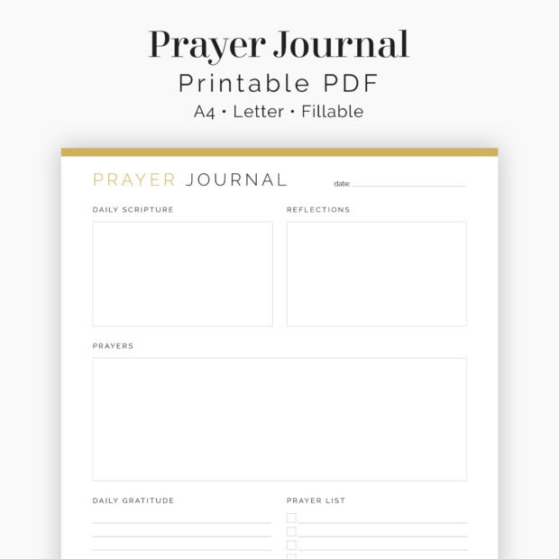 Prayer Journal - Neat and Tidy Design