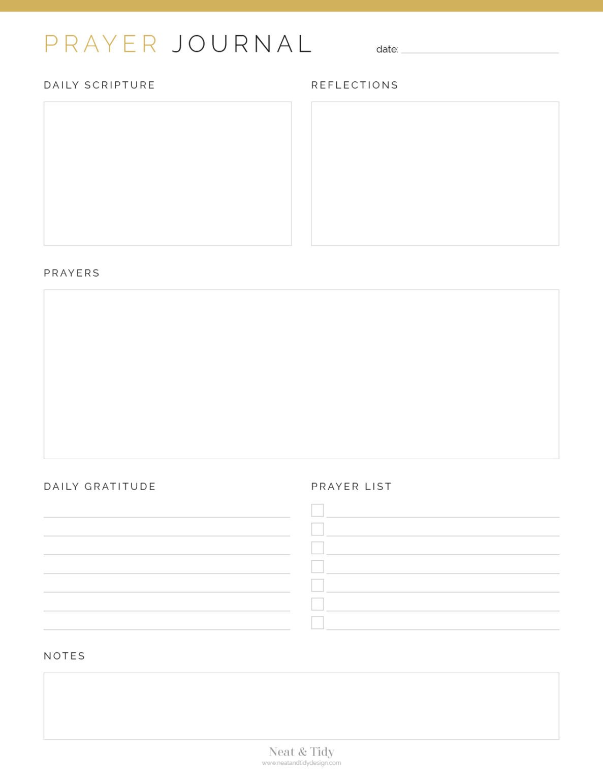 Bible Study Planner Kit - Neat and Tidy Design