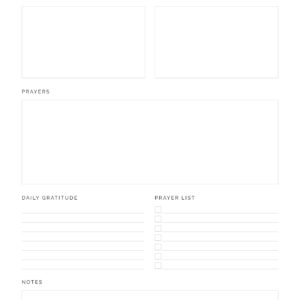 Printable prayer journal or bible study pdf in gold