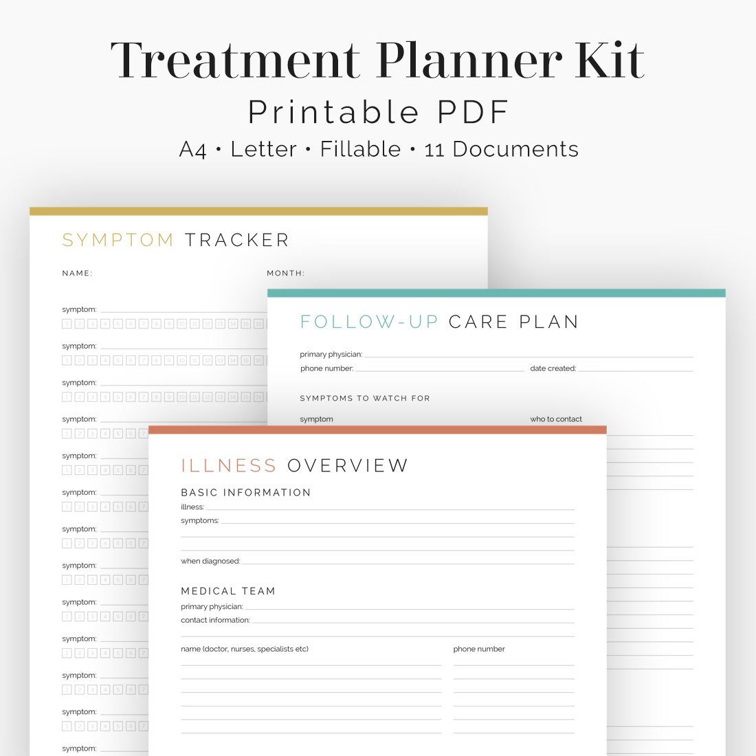 Treatment Planner Kit - Neat and Tidy Design