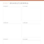 Printable blog post brainstorming pdf