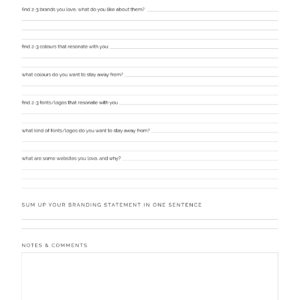 Business Branding Questionnaire - Neat and Tidy Design