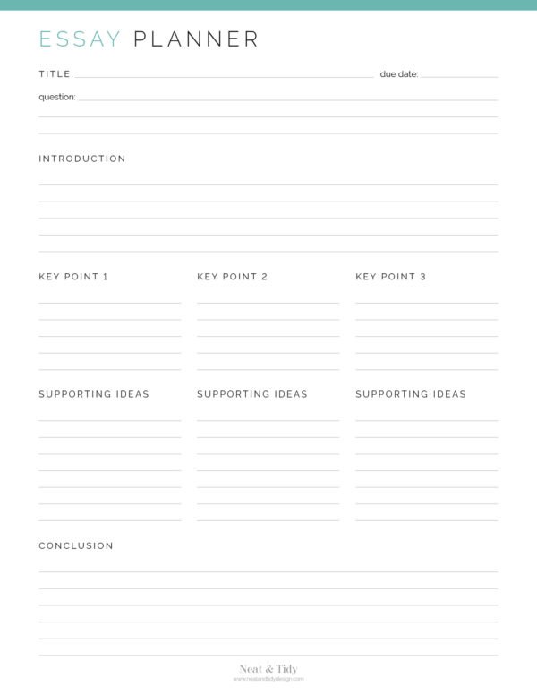 Student Planner Kit - Neat and Tidy Design