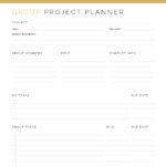 Easily plan your school group projects printable PDF