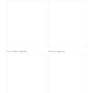 Family traditions grid printable PDF