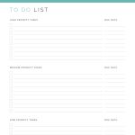 printable pdf prioritized to do list in three versions and three colours
