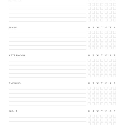 Routines & Habits Kit - Neat and Tidy Design