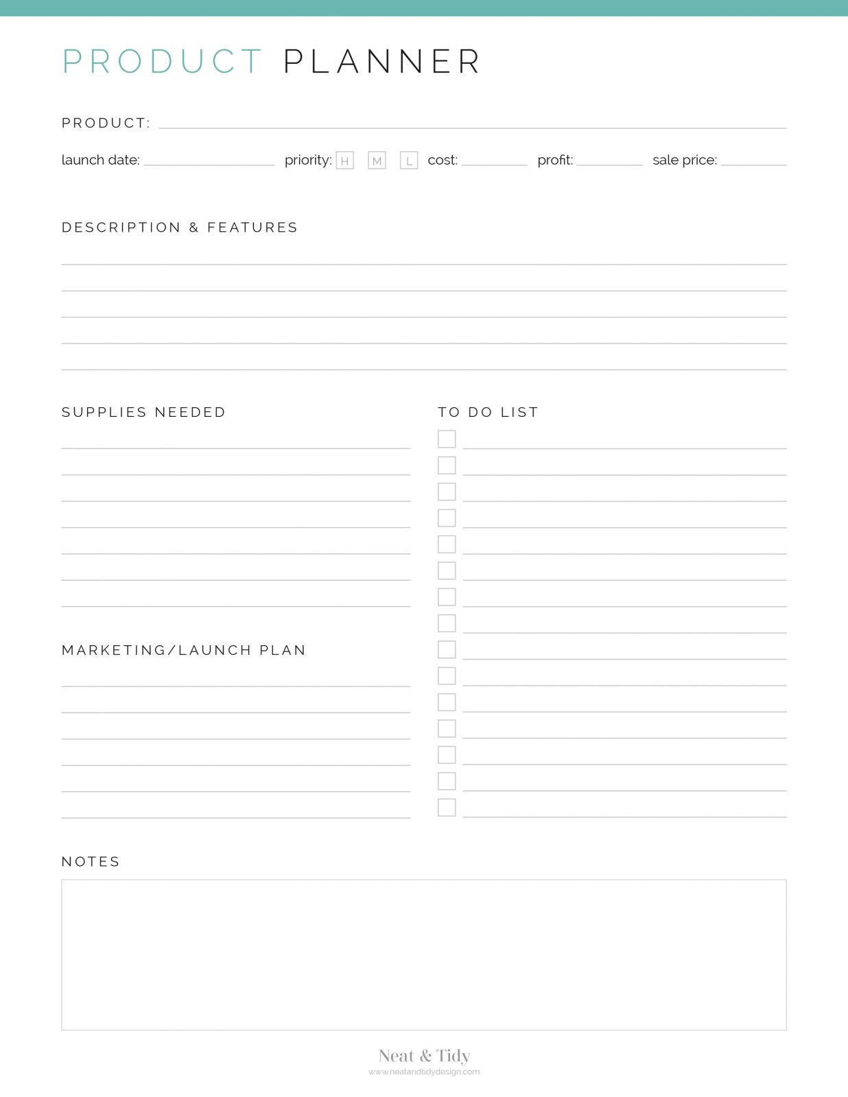 Ultimate Business Planner Kit - Neat and Tidy Design