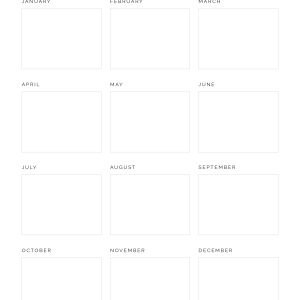 printable unlined yearly overview planner in pdf