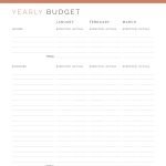 printable annual budget financial planner