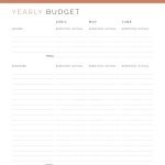 printable annual budget financial planner