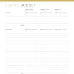 Annual budget planner