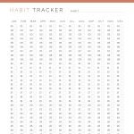 printable and fillable pdf yearly habit tracker