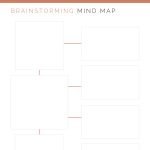 rintable, fillable mind maps for brainstorming and studying