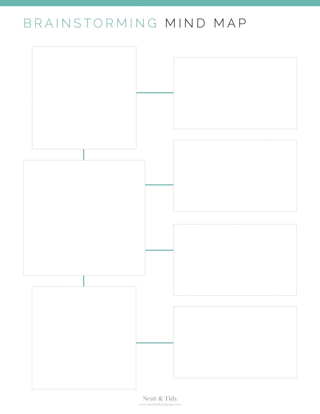 Brainstorming Mind Maps - Neat and Tidy Design