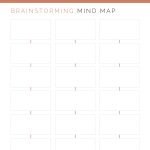 rintable, fillable mind maps for brainstorming and studying