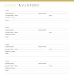 a detailed printable pdf inventory list of the valuable items in your home