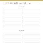 printable home maintenance checklist for interior and exterior plans