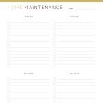 printable seasonal home maintenance checklist