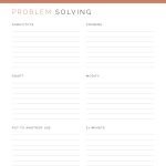 problem solving worksheet using the scamper method