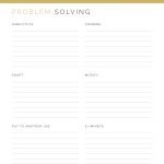 problem solving worksheet using the scamper method