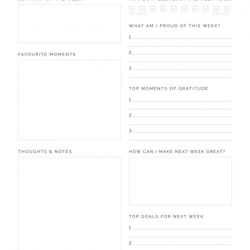 Check-in Guided Journal Pages Kit - Neat and Tidy Design