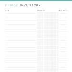 pdf fridge inventory checklist