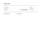 printable minimalist recipe card template in pdf format