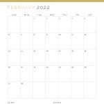 printable pdf 2022 dated calendar with notes and to do list section in three colours