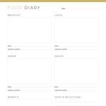 printable and fillable pdf daily food diary log for fitness and health