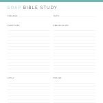 soap bible study printable pdf in three colours