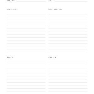 Bible Study Planner Kit - Neat and Tidy Design