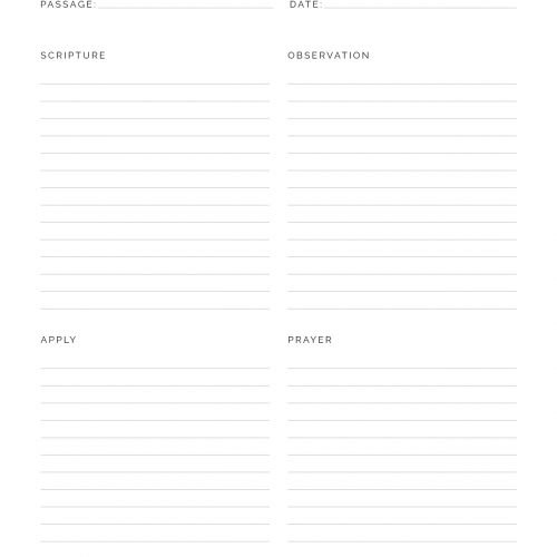 Bible Study Planner Kit - Neat and Tidy Design