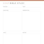 soap bible study printable pdf in three colours