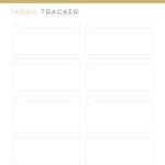 printable inbox planner insert pdf