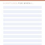 List of scriptures for various life situations
