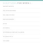 List of scriptures for various life situations