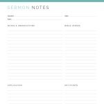 printable church notes, ministry sermon notes pdf