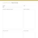 printable church notes, ministry sermon notes pdf