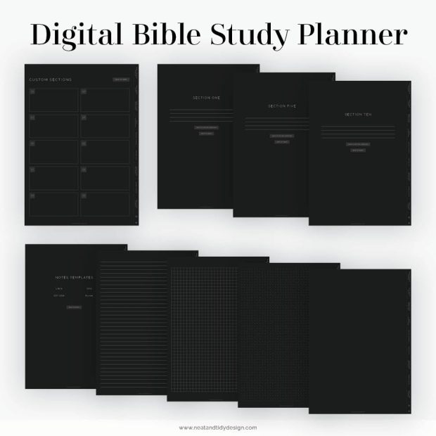 Bible Study Planner Pad