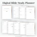 digital bible study planner for ipad and tablet, with 9 hyperlinked tabs