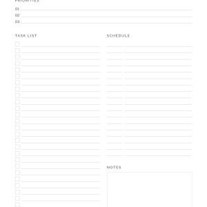 Daily To Do List v2 - Neat and Tidy Design