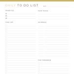 printable daily to do list in three colours with task list, schedule, top priorities and notes section